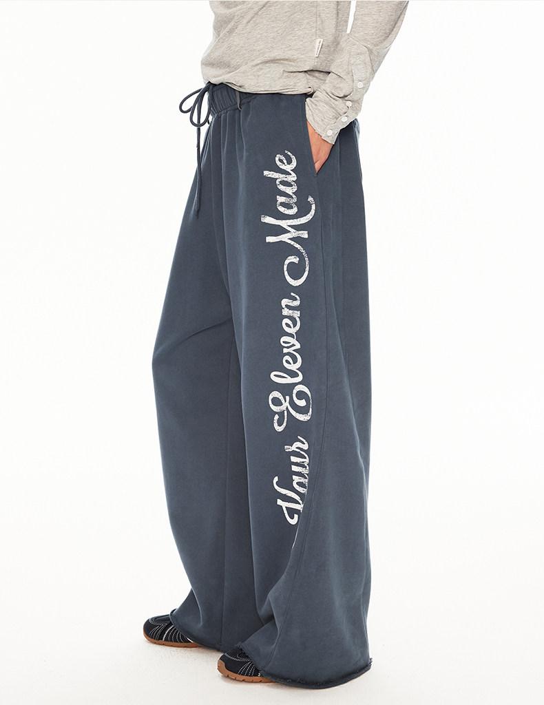 Ace Jolun streetwear brand distressed letter sweatpants