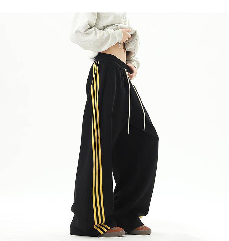 Ace Jolun Spliced Three‑Stripes Casual Pants