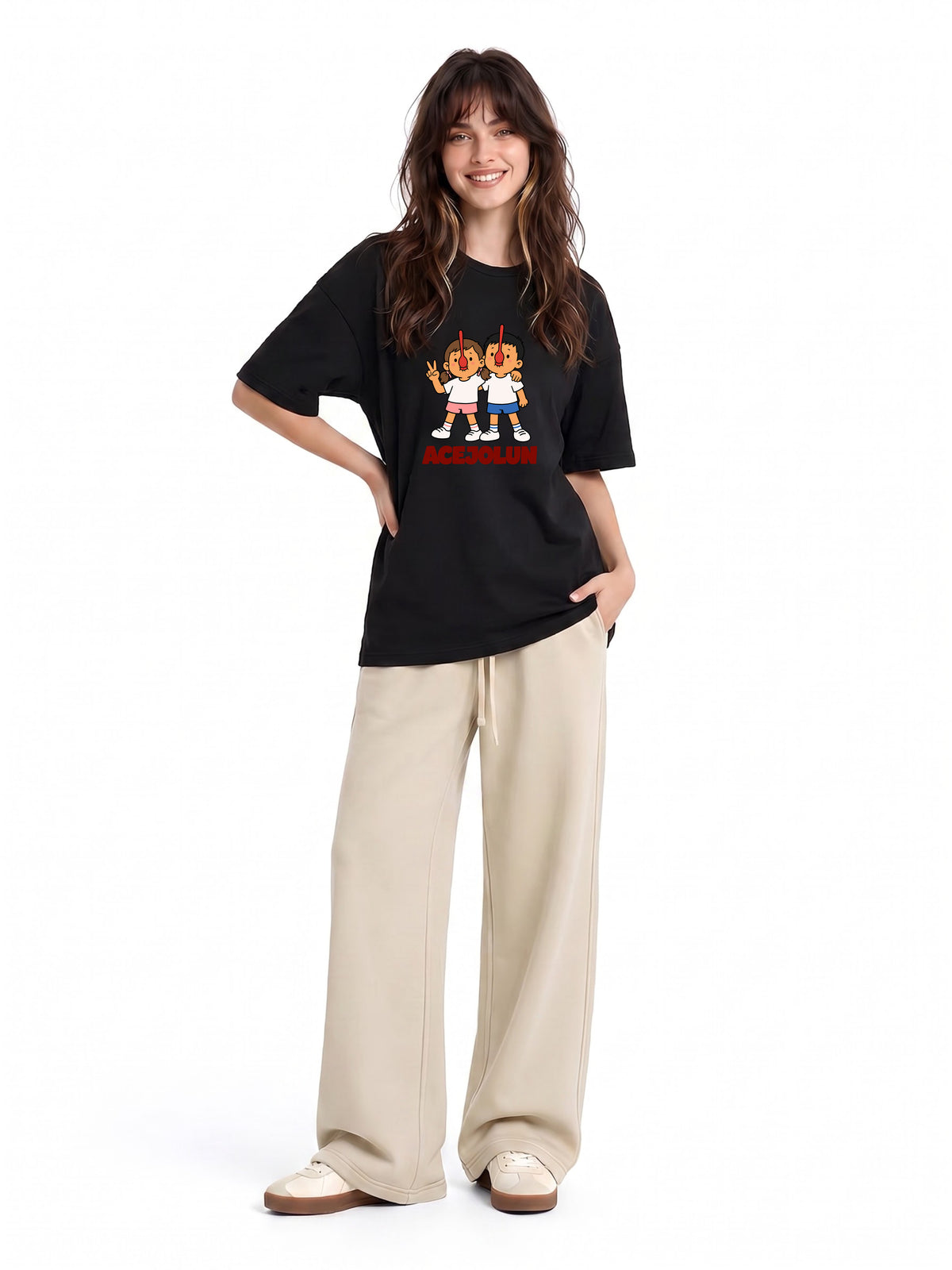 Ace Jolun Cartoon Friends Graphic Tee | 01-2.jpg