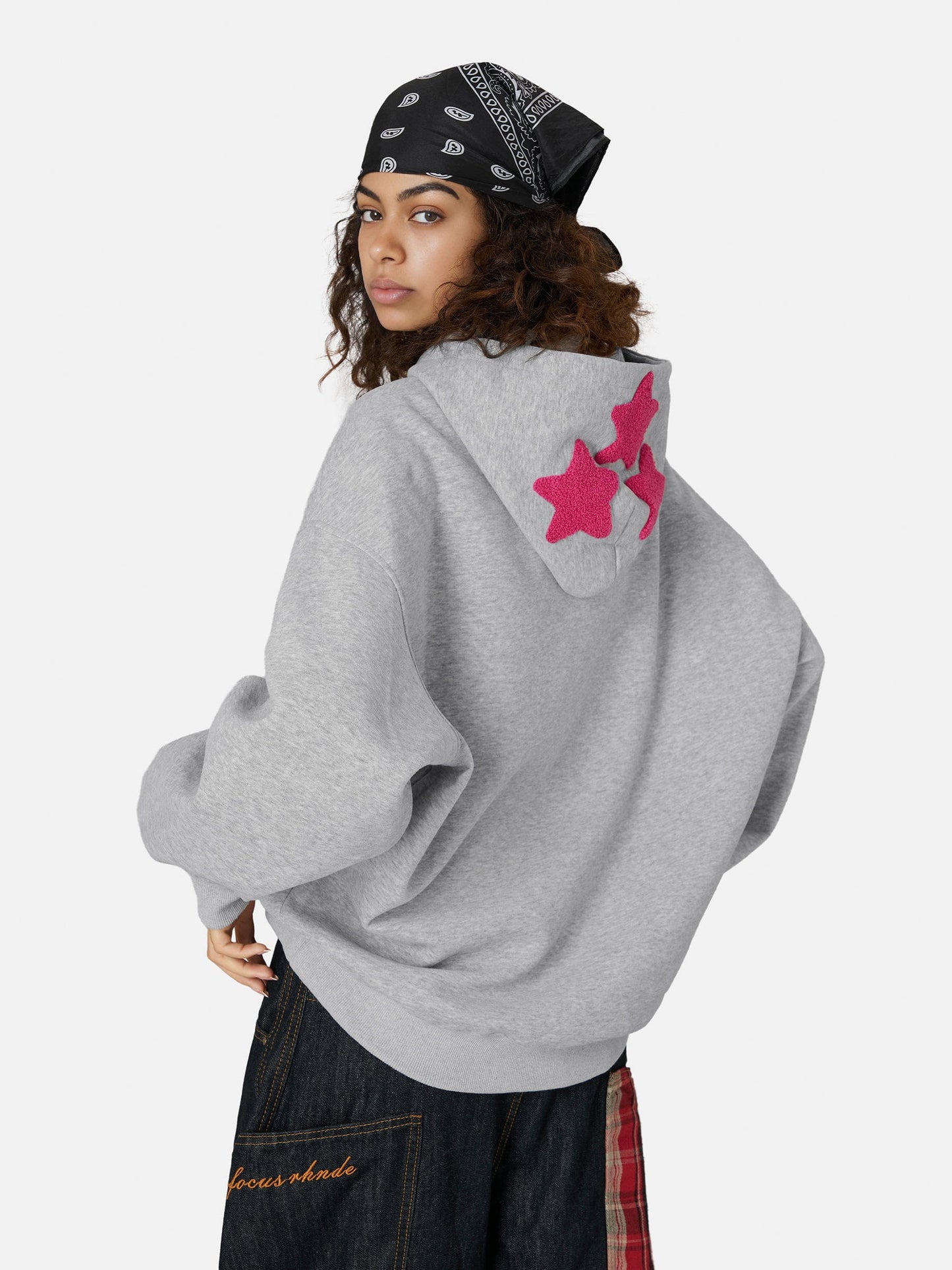 Sweat à capuche oversize Aelfric eden Graffiti Dog Graphic