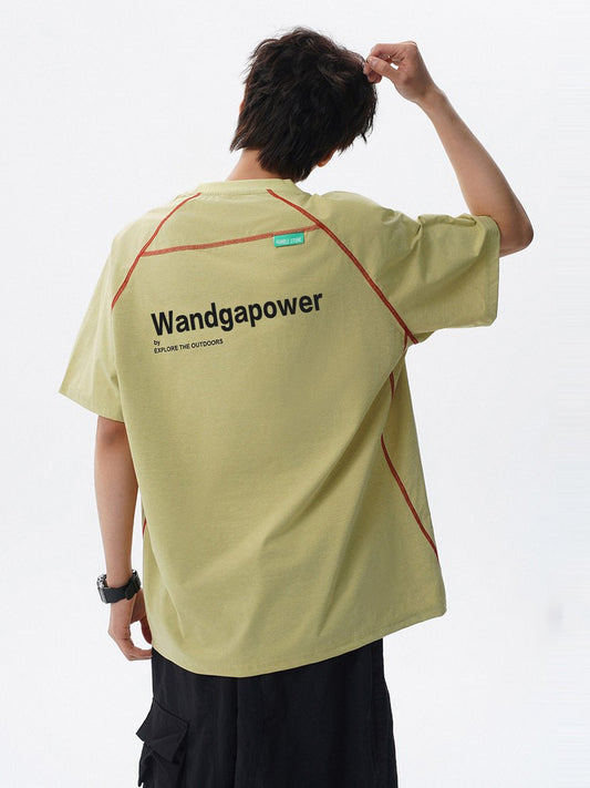Ace Jolun Outdoor Color‑Block Harsu‑Line Short‑Sleeve Tee