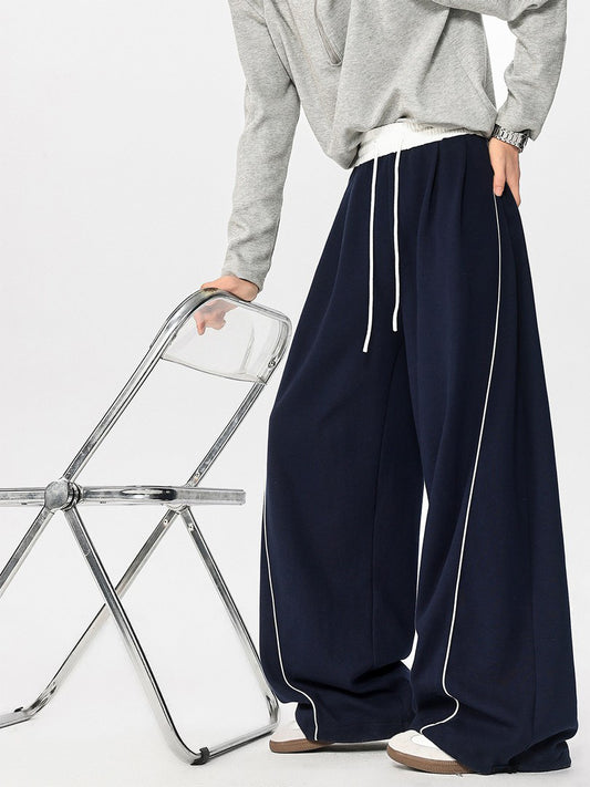Ace Jolun Hip‑Hop Color‑Block Line Sweatpants
