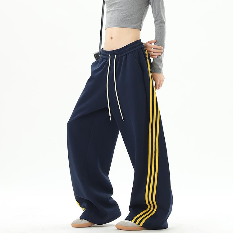 Ace Jolun Spliced Three‑Stripes Casual Pants