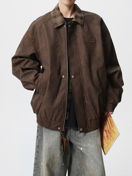 Ace Jolun Plaid Fake‑Two‑Piece Jacket