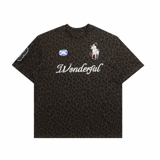 Ace Jolun Leopard‑Print Oversize Short‑Sleeve T‑Shirt