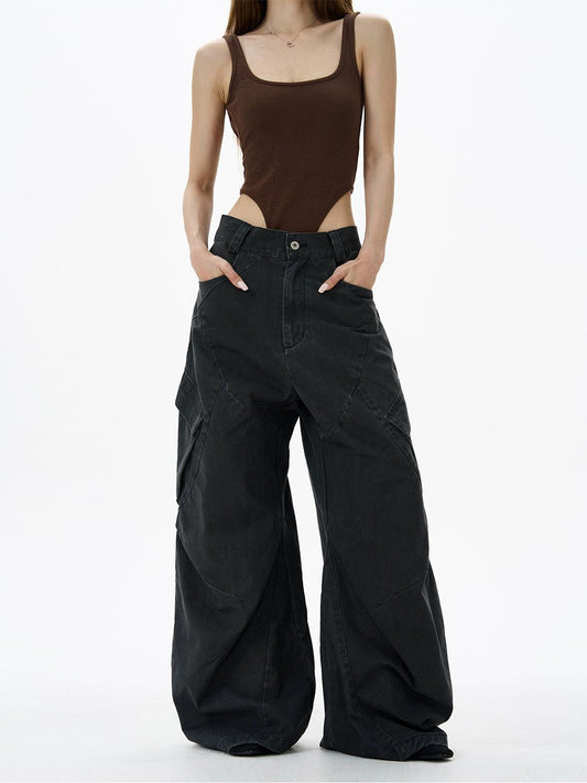 Aelfric Eden Unique‑Design Heavy‑Duty Deconstructed Cargo Pants