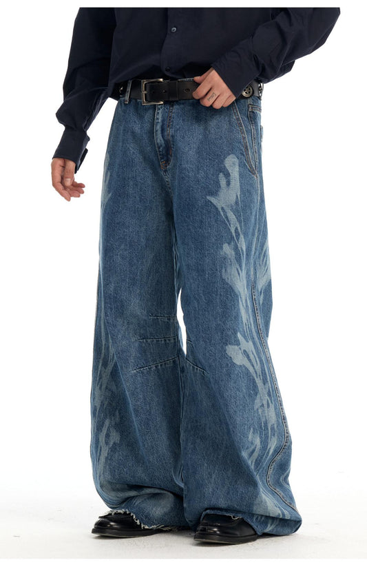 Ace Jolun Vintage‑Print Jeans