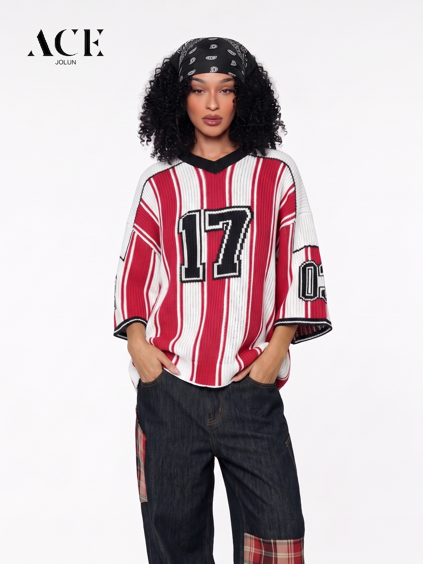 Kierra 17 Stripe Football Knit