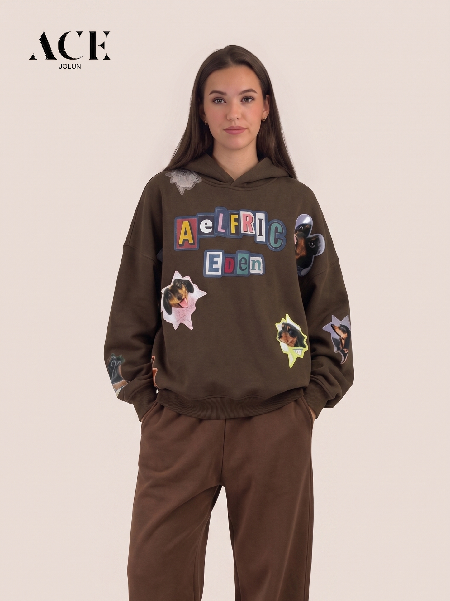 Kylie walker Boxy Dachshund Sticker Pullover Hoodie