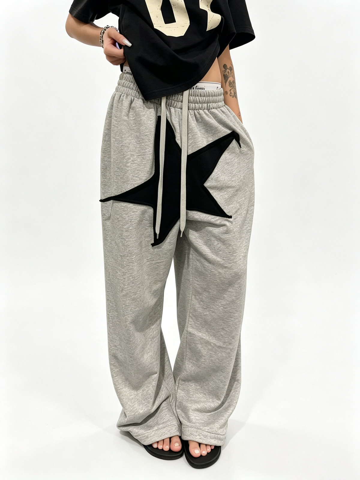 Ace Jolun Star Patch Casual Pants
