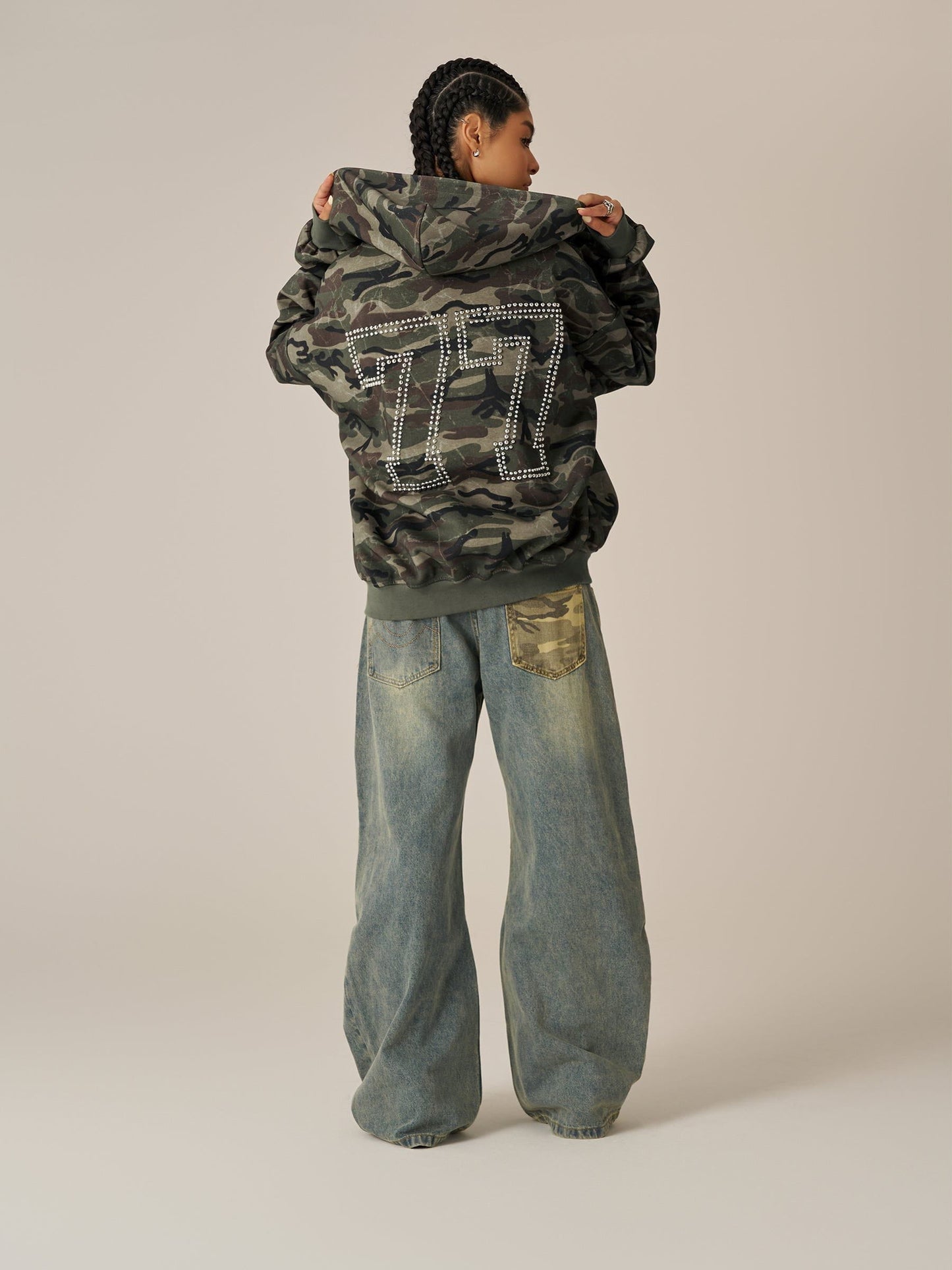 Sweat à capuche zippé Aelfric Eden Camo