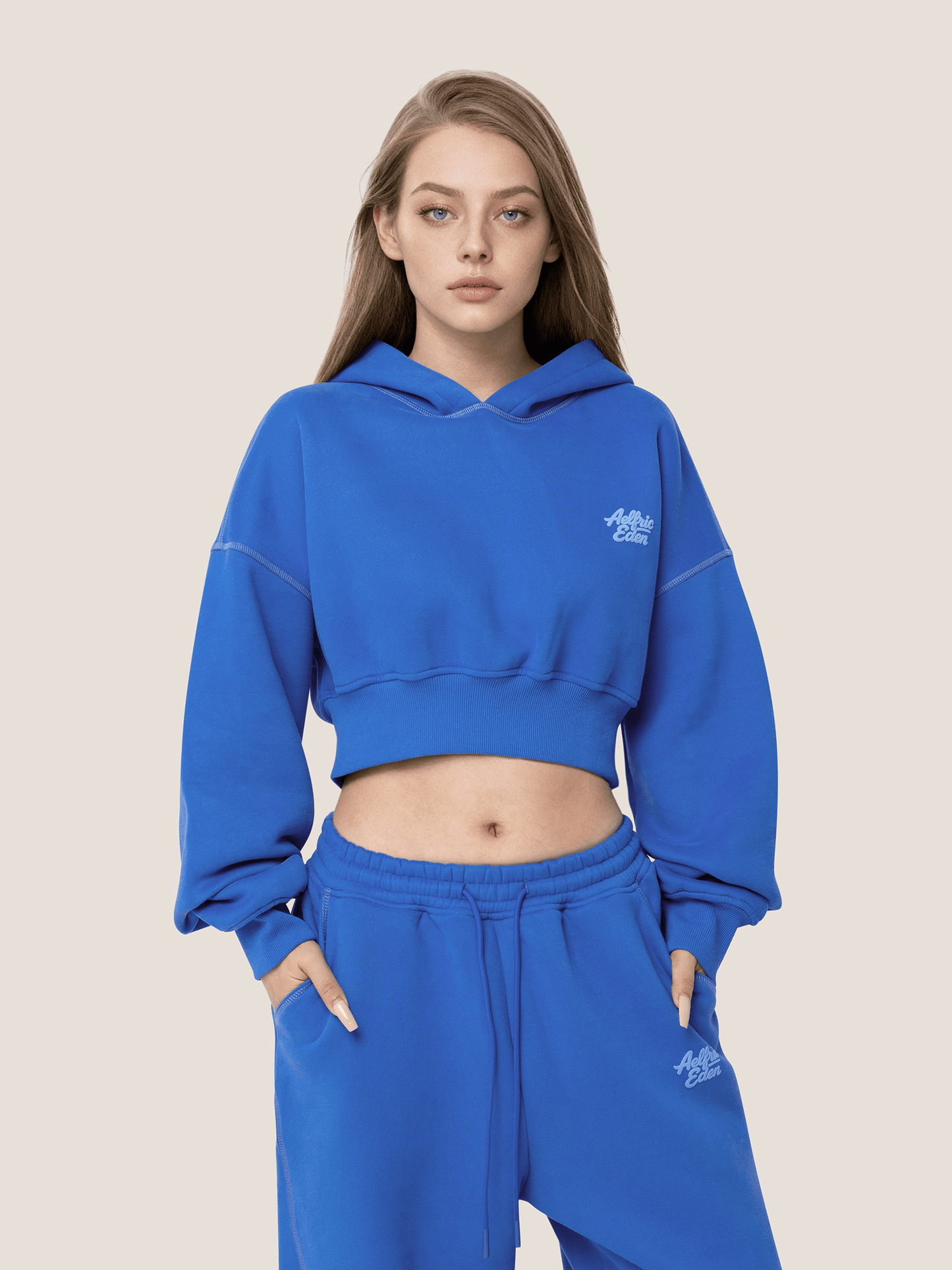 Soufflé Cropped Cloud Hoodie Set