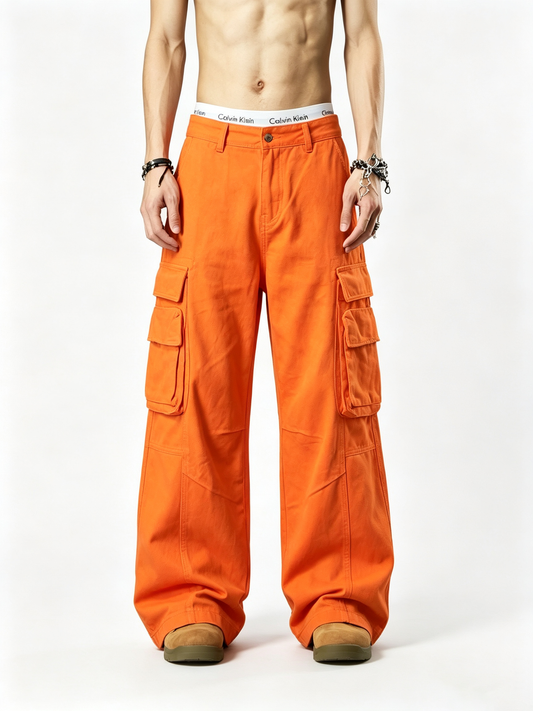 Ace Jolun 3D Multi‑Pocket Wide‑Leg Cargo Pants