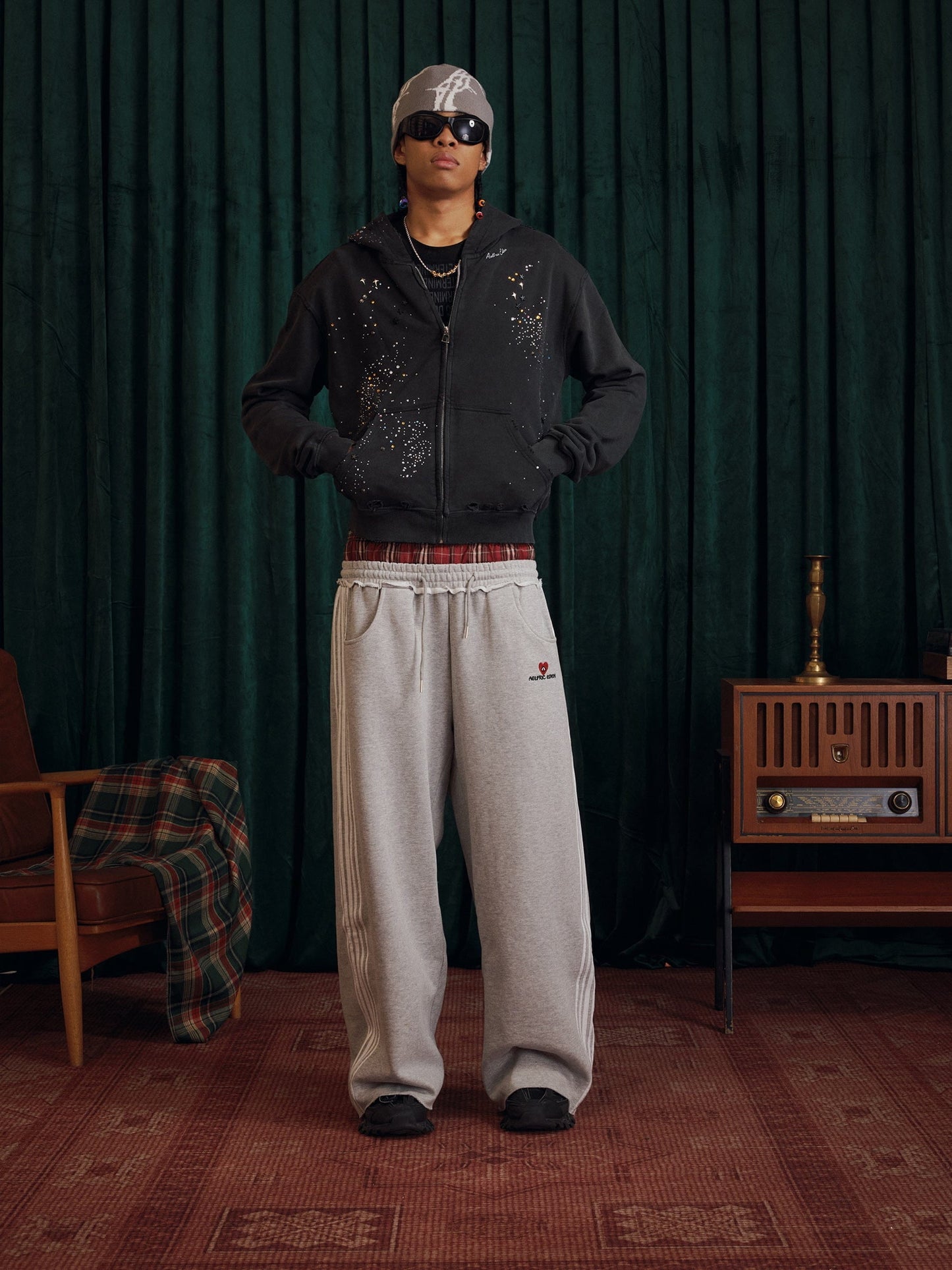 Pantalones deportivos holgados de doble cintura Aelfric Eden