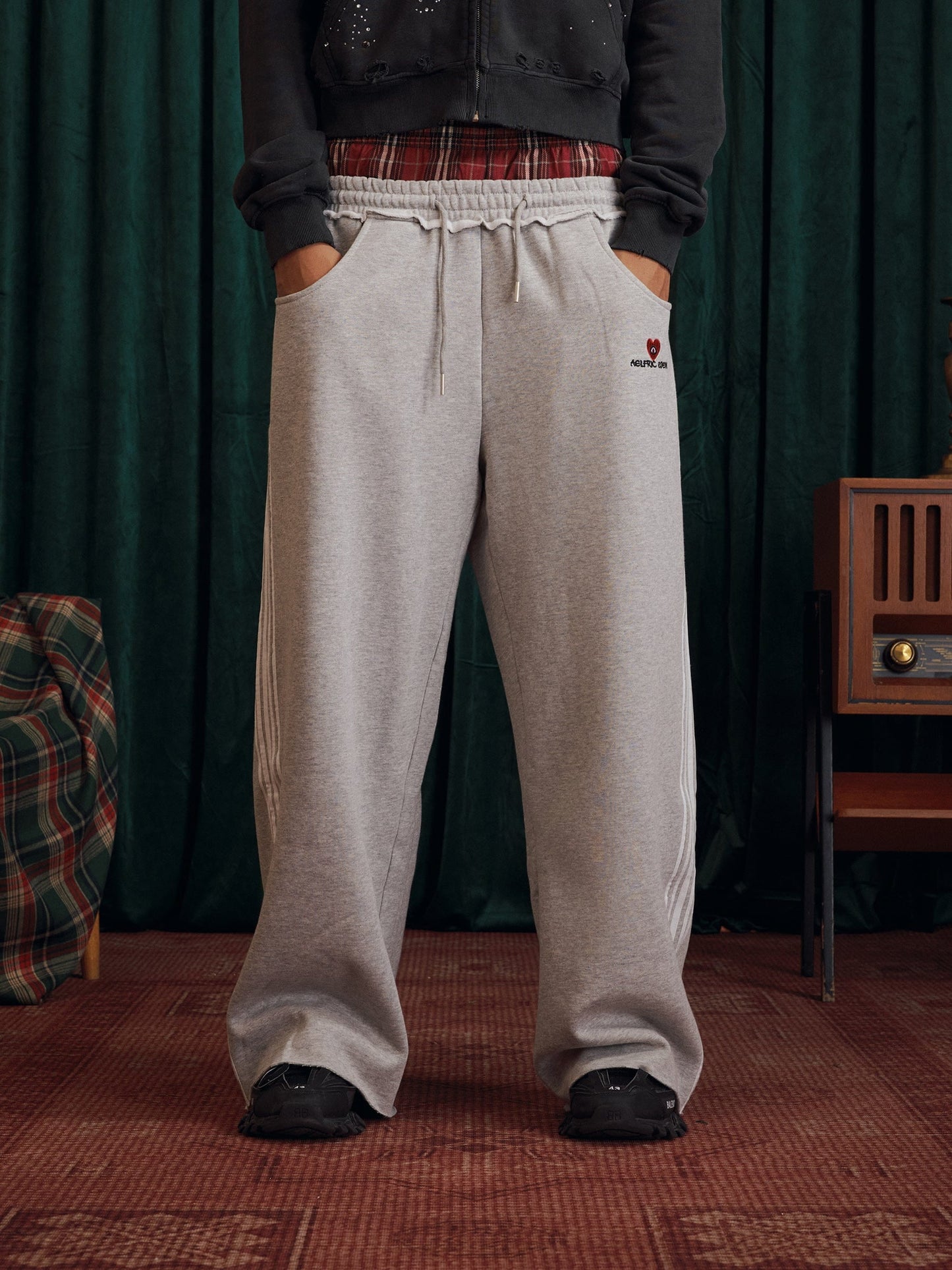 Pantalones deportivos holgados de doble cintura Aelfric Eden