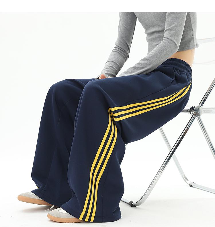 Ace Jolun Spliced Three‑Stripes Casual Pants