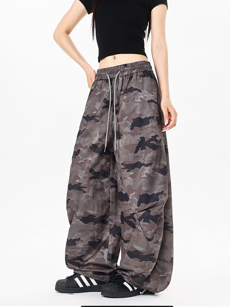 Ace Jolun Camouflage Wide‑Leg Casual Pants