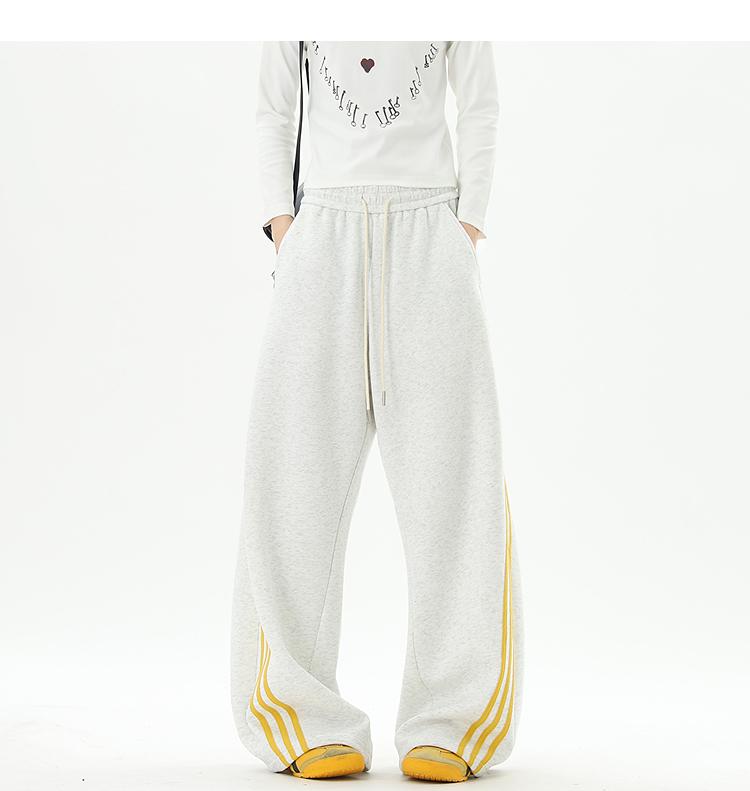 Ace Jolun Spliced Three‑Stripes Casual Pants