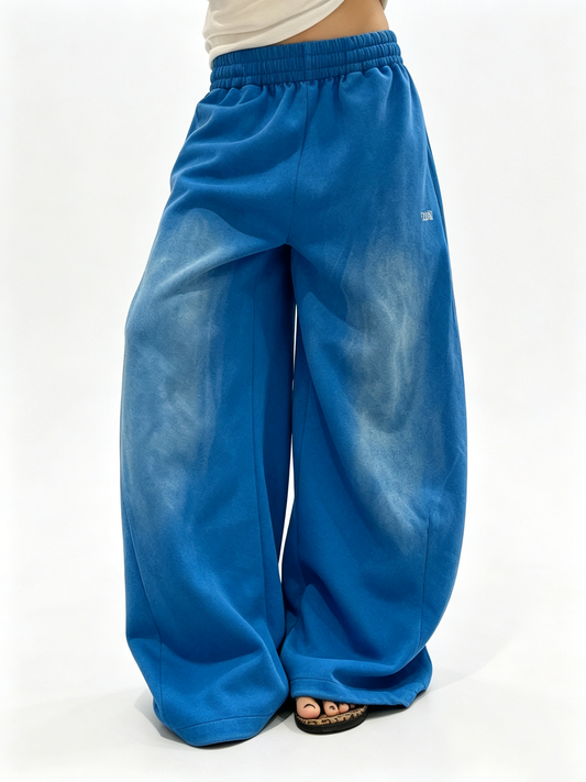Ace Jolun Vintage Blue Wide‑Leg Pants
