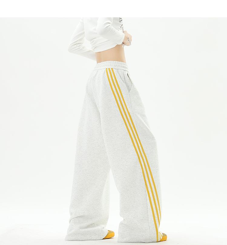 Ace Jolun Spliced Three‑Stripes Casual Pants