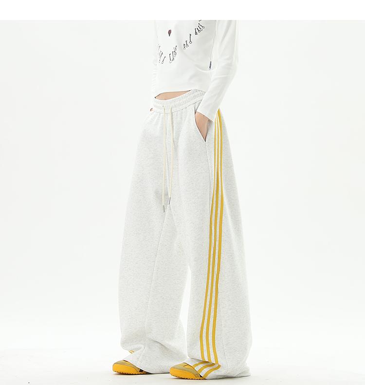 Ace Jolun Spliced Three‑Stripes Casual Pants