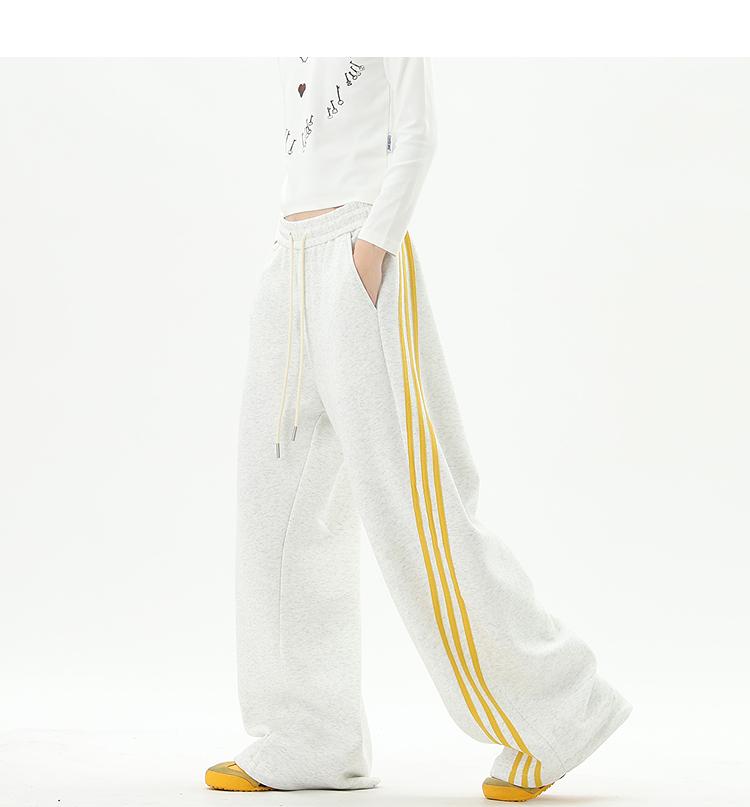 Ace Jolun Spliced Three‑Stripes Casual Pants