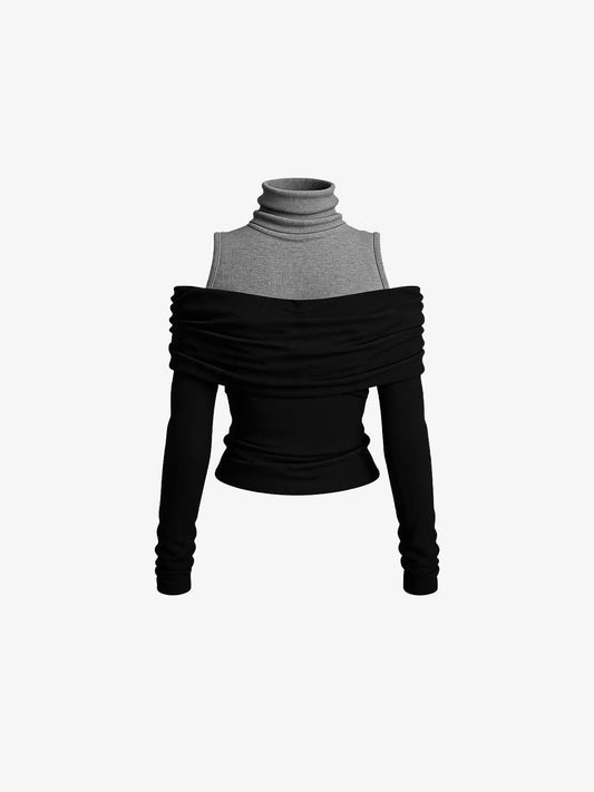 [Pre-Order] Aelfric Eden Layered Off-The-Shoulder Long Sleeve Tee
