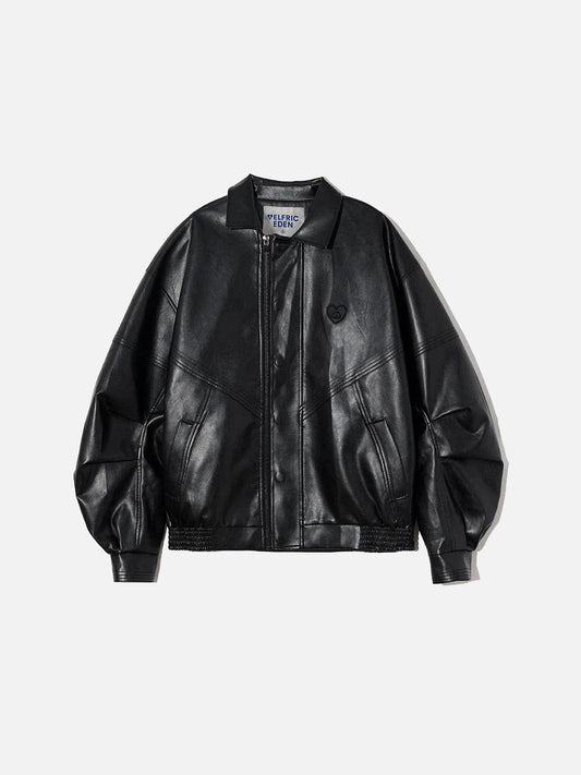 Aelfric Eden Leather Zip Up Jacket
