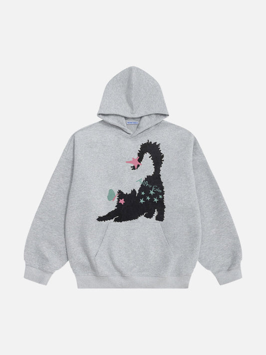 Sweat à capuche oversize Aelfric Eden Cat