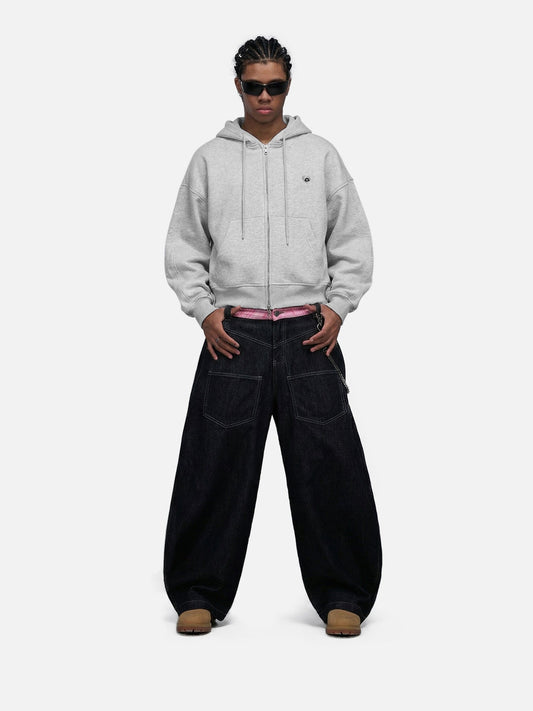 Aelfric Eden Boxy Double Zip Up Hoodie