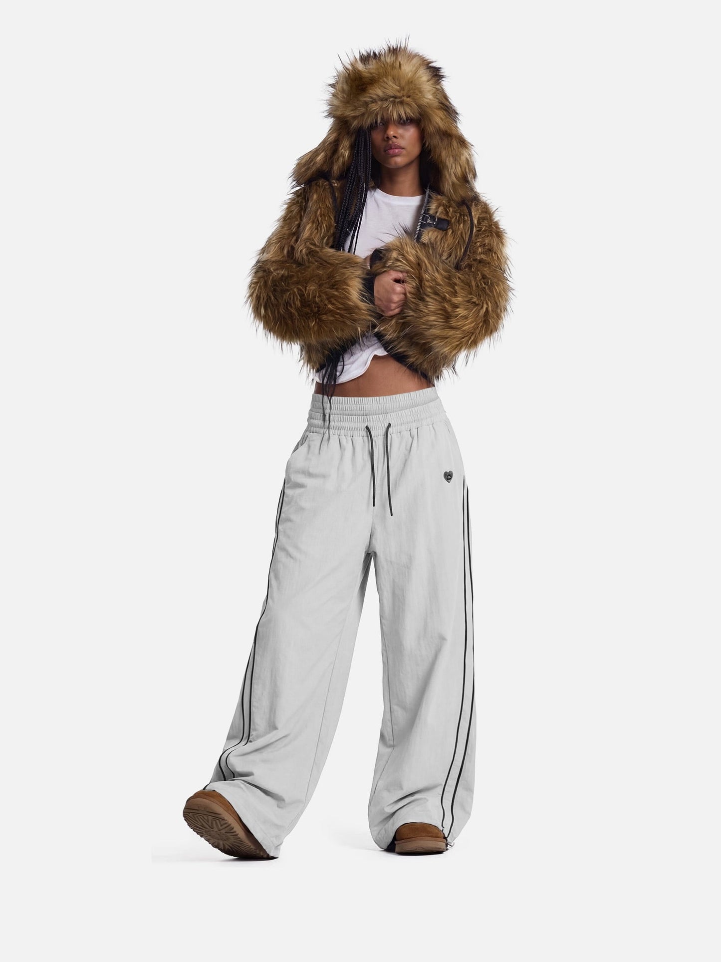 Pantalones deportivos holgados de doble cintura Aelfric Eden