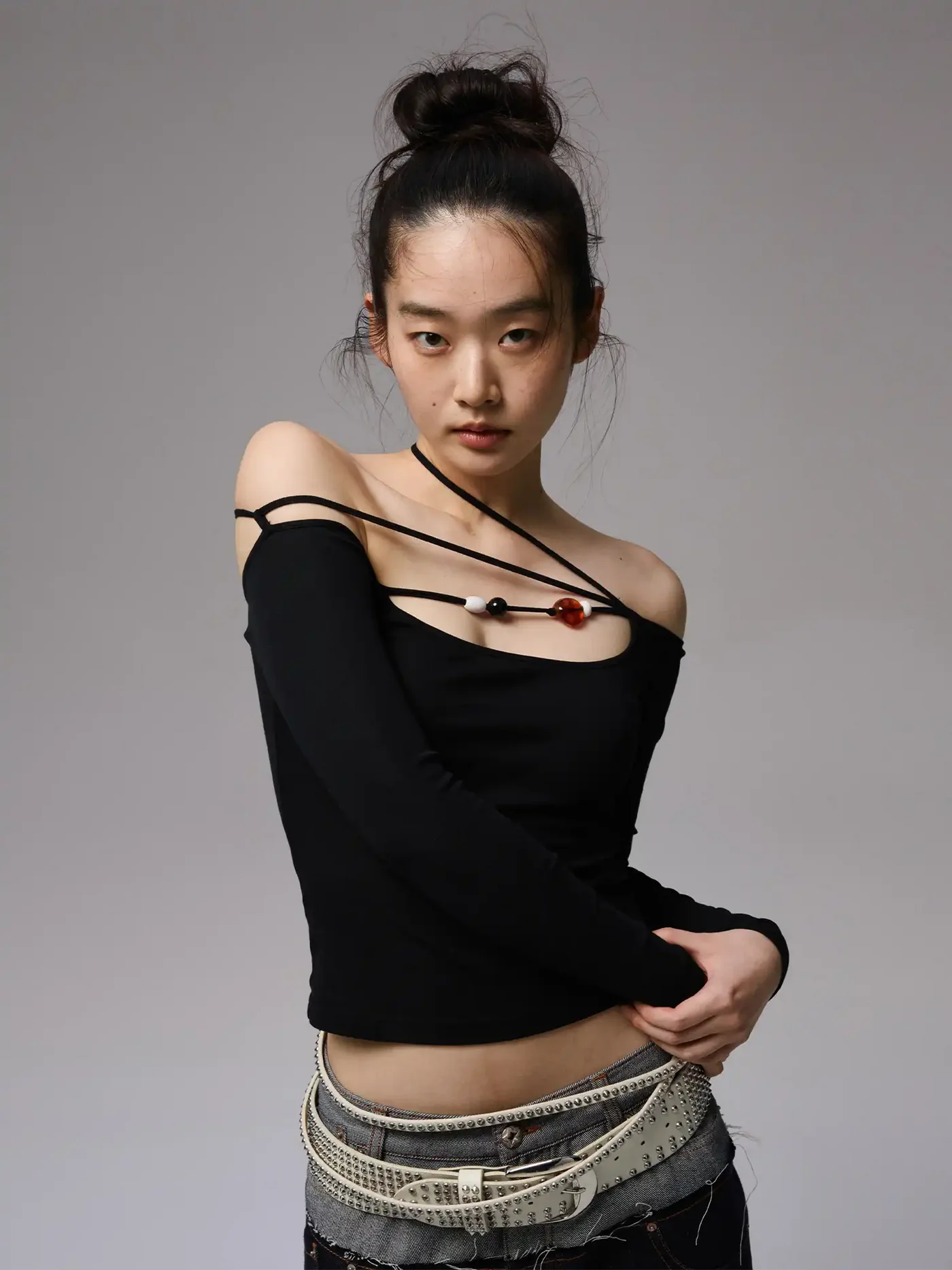 Y2K Beaded Multi Strap Top