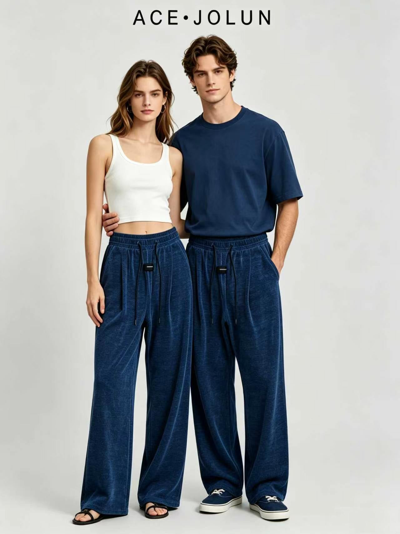 ACE·JOLUN[Scale Pattern Mesh] Summer Luxury Textured Trousers (Unisex)