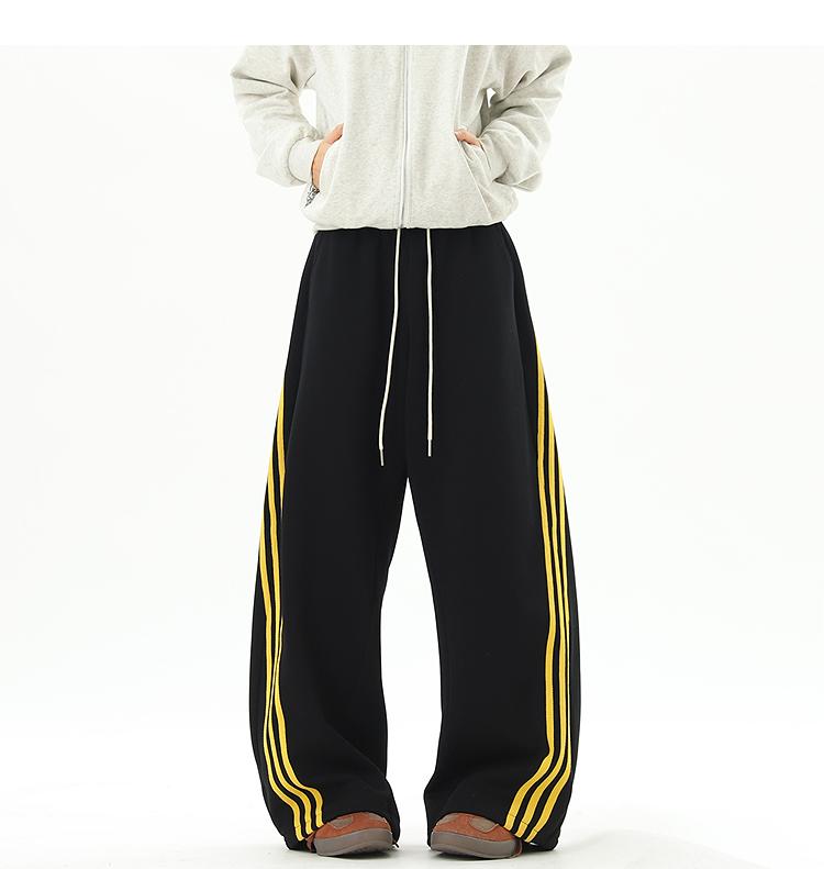 Ace Jolun Spliced Three‑Stripes Casual Pants