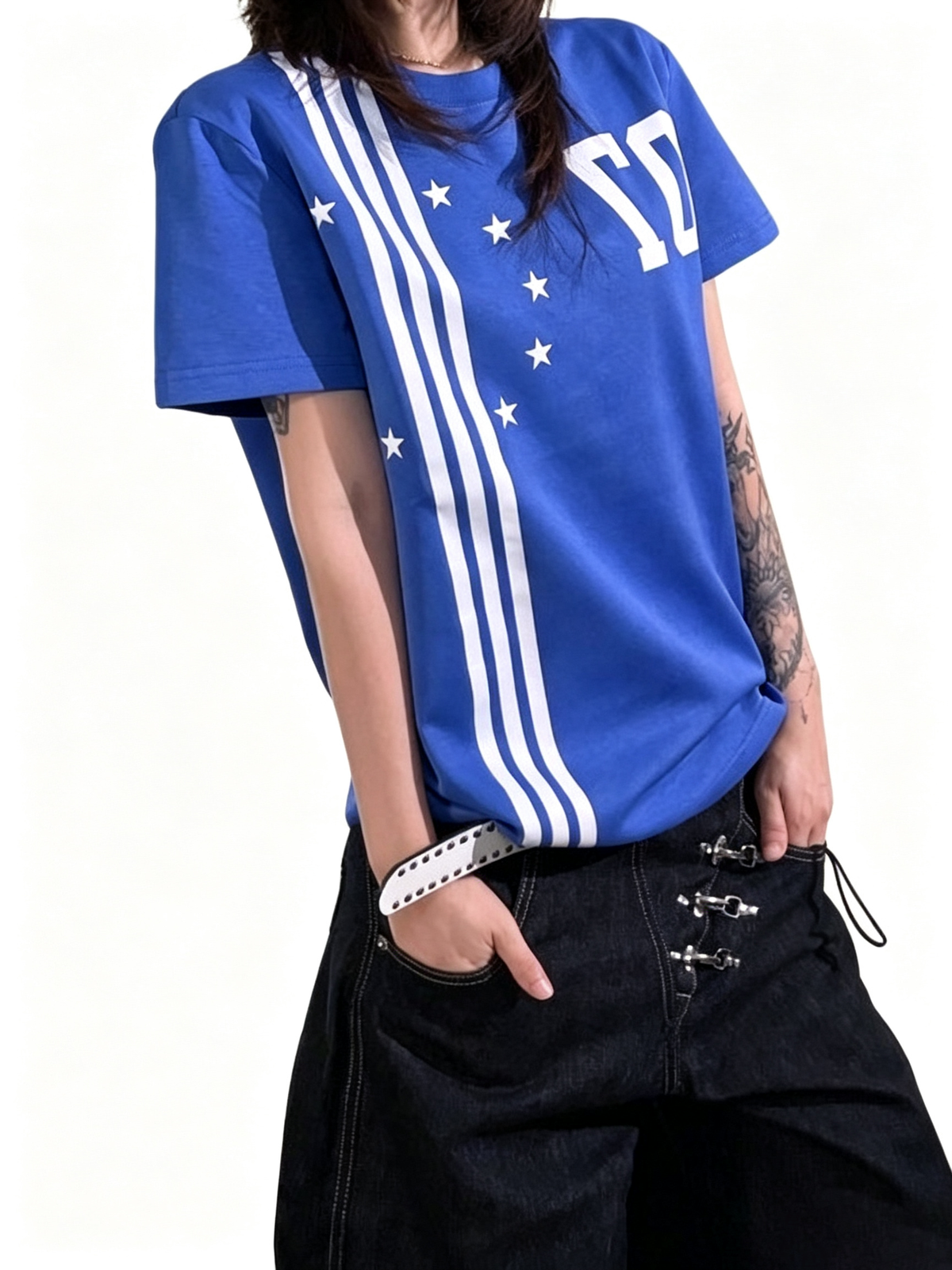 Ace Jolun Star‑Striped T‑Shirt