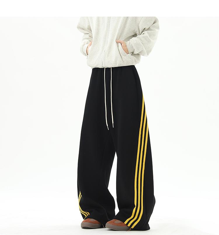 Ace Jolun Spliced Three‑Stripes Casual Pants