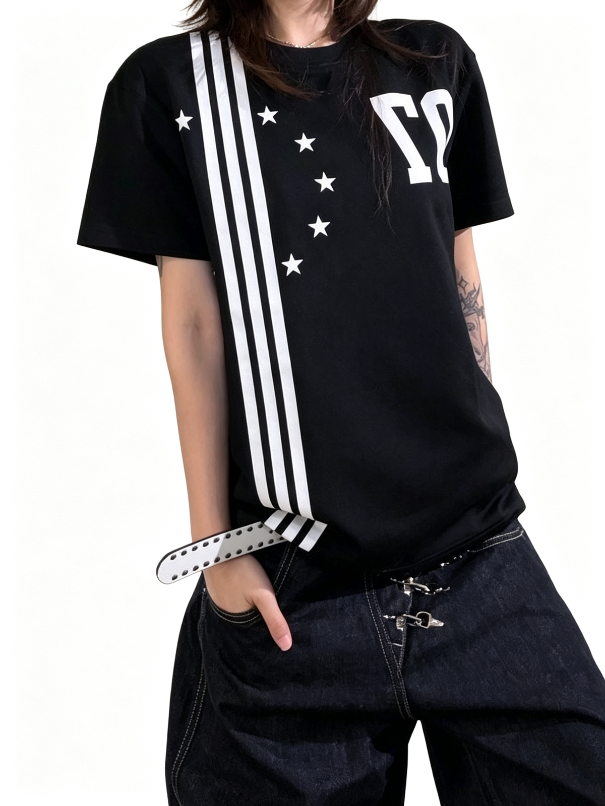 Ace Jolun Star‑Striped T‑Shirt