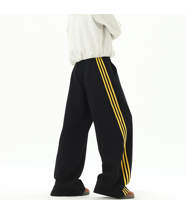 Ace Jolun Spliced Three‑Stripes Casual Pants