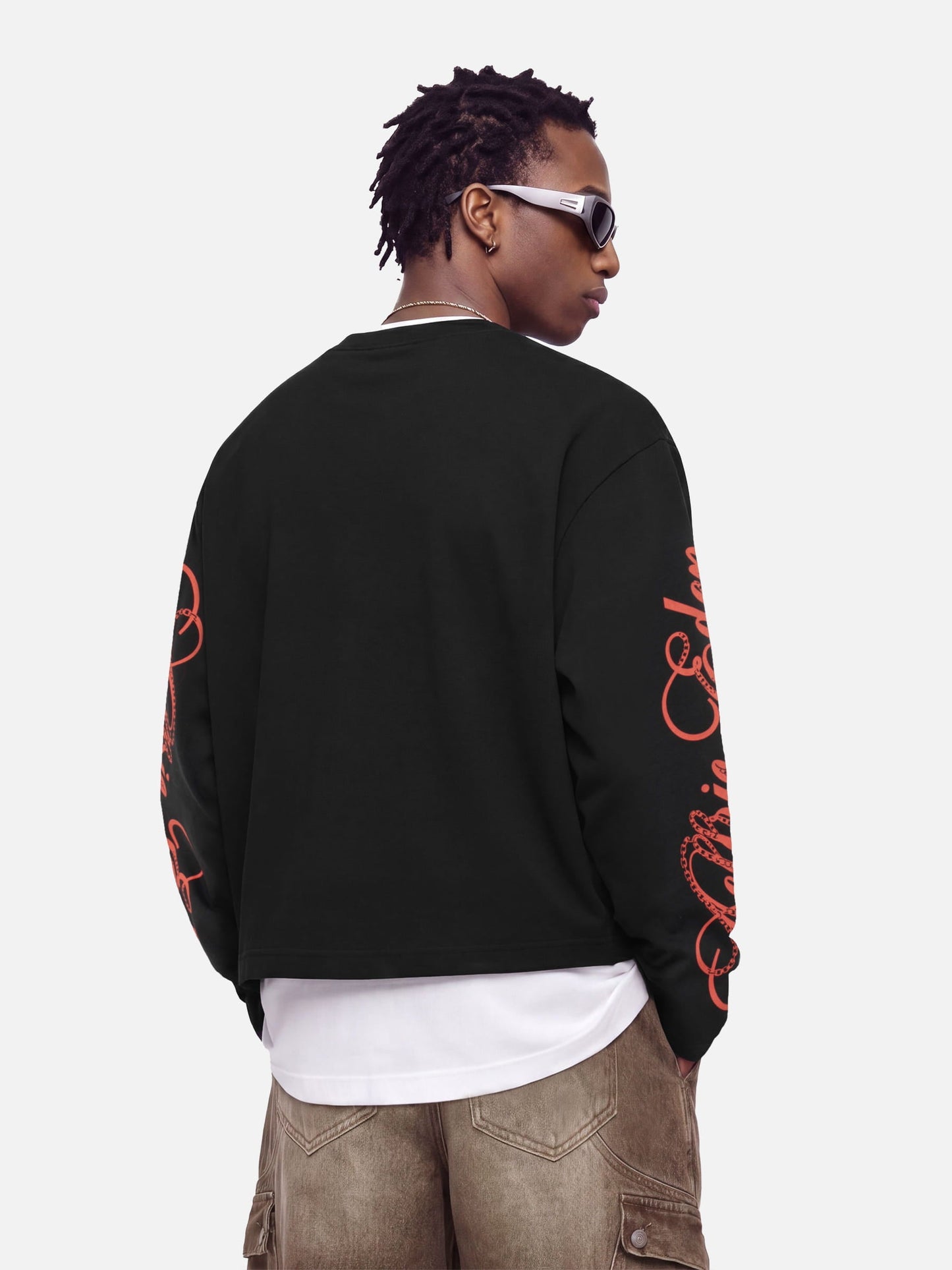 Aelfric Eden Boxy Chain Graphic Long Sleeve Tee