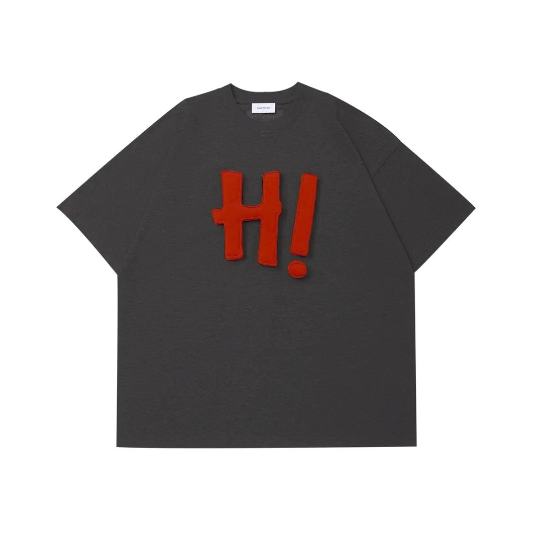 ACE JOLUN 300g Puff Print Hi Letter Short-Sleeve T-Shirt