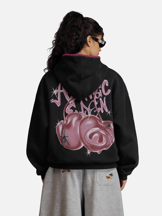 Sweat à capuche Aelfric Eden Boxy Spider Cherry
