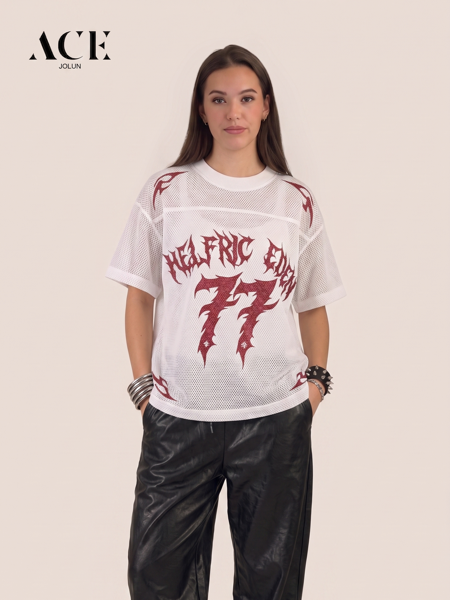 Kylie walker Boxy Flame Jersey Tee