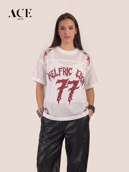 Kylie walker Boxy Flame Jersey Tee