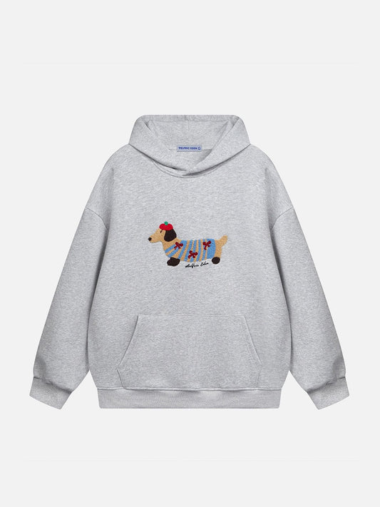 Sweat à capuche Aelfric Eden avec un teckel de dessin animé