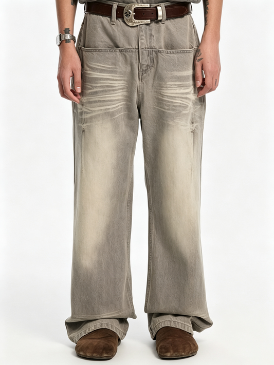 Ace Jolun Washed Wide‑Leg Jeans