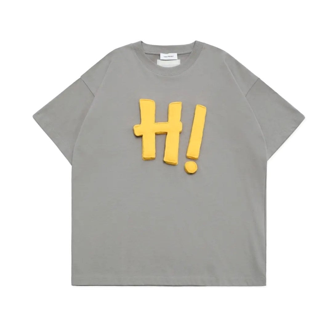 ACE JOLUN 300g Puff Print Hi Letter Short-Sleeve T-Shirt