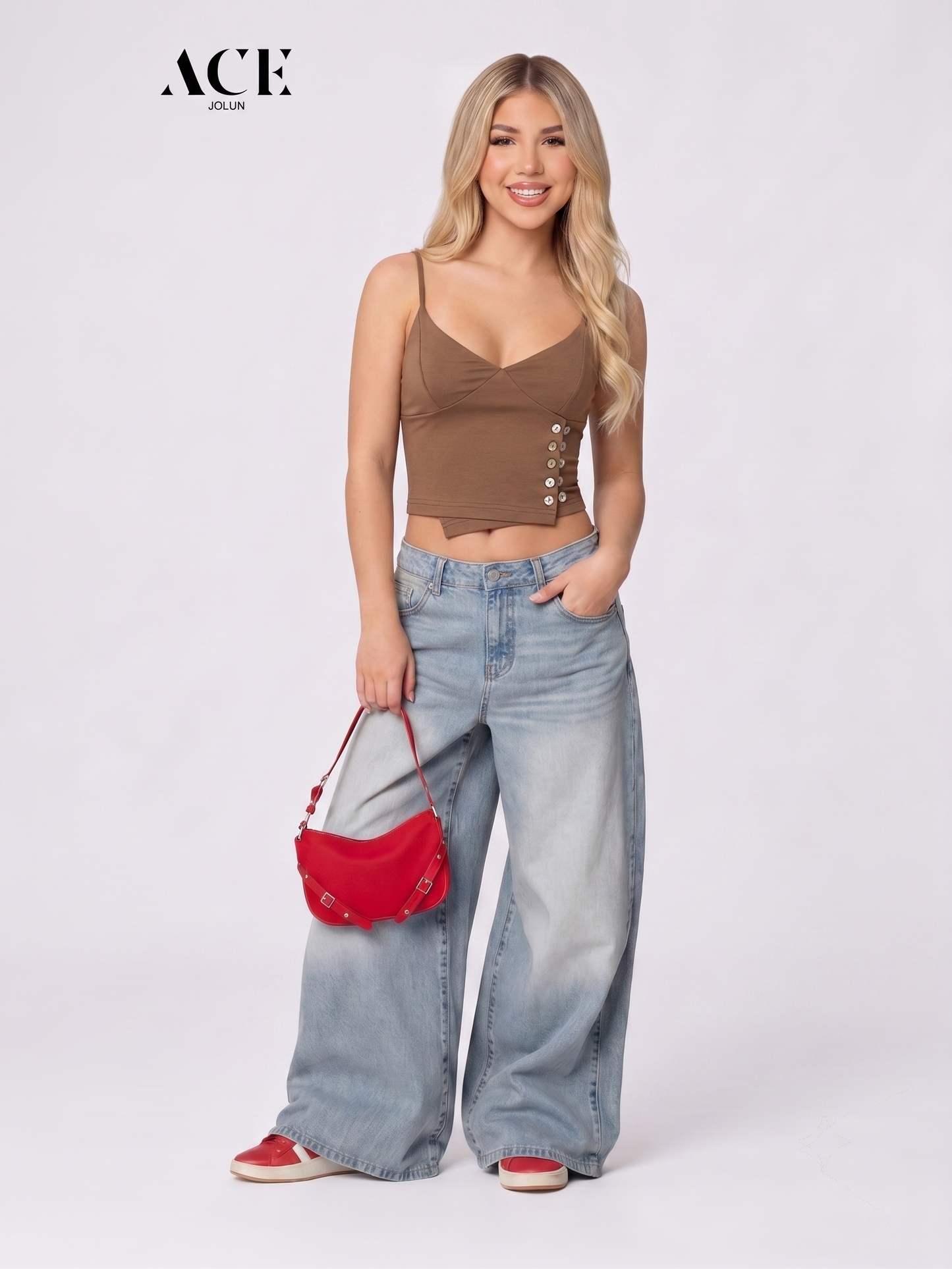 Marlennee.g Button Wrap Cami Top