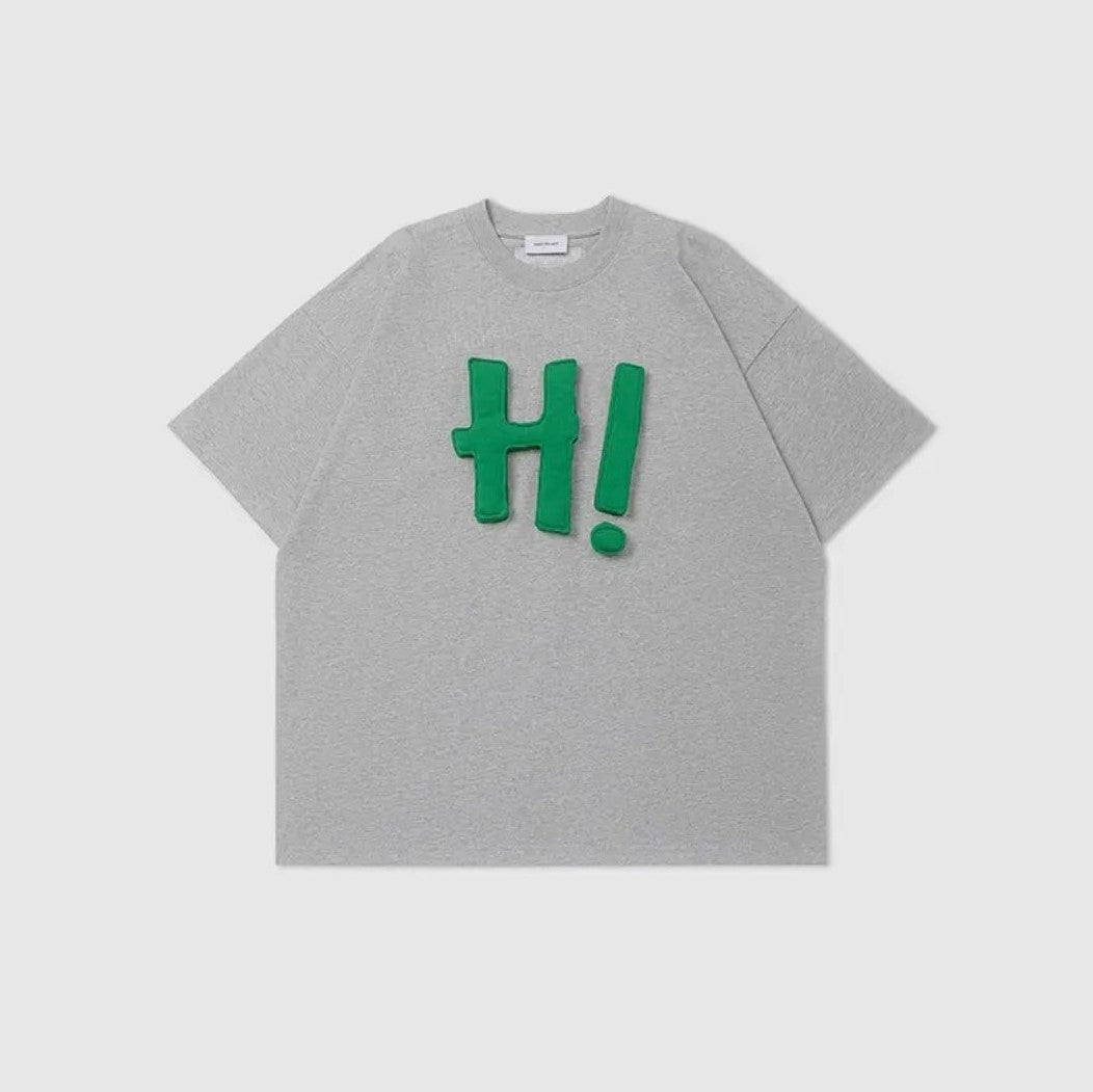 ACE JOLUN 300g Puff Print Hi Letter Short-Sleeve T-Shirt
