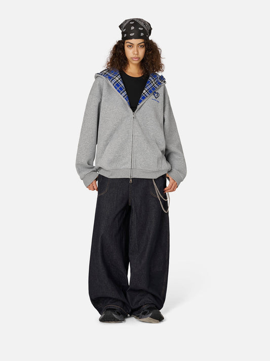 Sweat à capuche oversize à carreaux Aelfric Eden