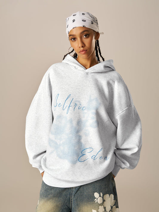 Sweat à capuche oversize Aelfric Eden à motif floral